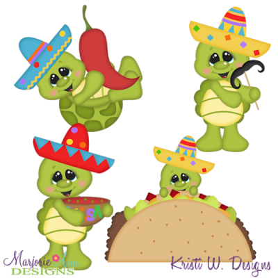 Taco Tuesday-Turtles SVG Cutting Files + Clipart