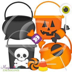 Trick Or Treat Candy SVG Cutting Files + Clipart