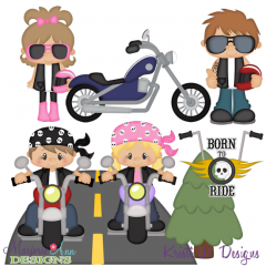 Born To Ride SVG Cutting Files Includes Clipart