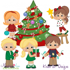 Deck The Halls SVG Cutting Files + Clipart