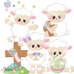 Easter Sunday Lilly SVG Cutting Files + Clipart