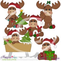 Mike The Moose Christmas SVG Cutting Files + Clipart