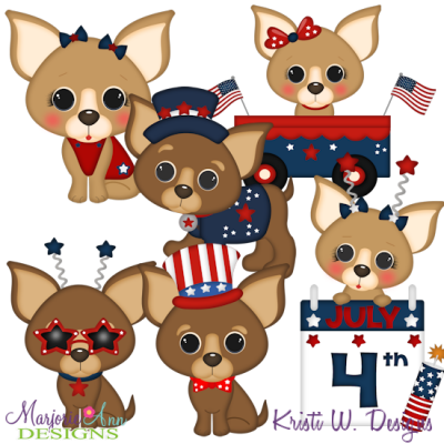 American Chihuahua SVG Cutting Files + Clipart