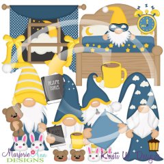 Goodnight Gnomie SVG Cutting Files/Paper Piecing +Clipart