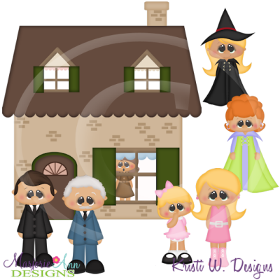 Sitcom Witch SVG Cutting Files Includes Clipart
