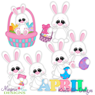 Hoppy Easter Exclusive SVG Cutting Files Includes Clipart