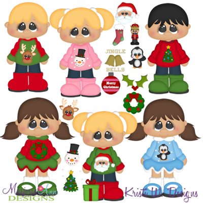 Create Your Own-Ugly Christmas Sweater SVG Cutting Files+Clipart