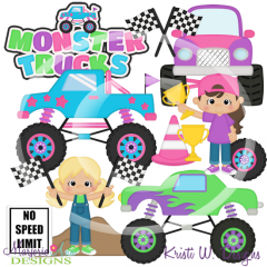 Rough Ride-Girls SVG Cutting Files/Paper Piecing +Clipart
