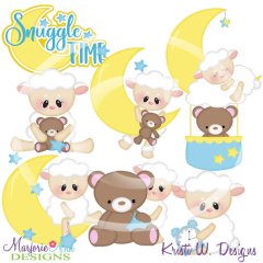 Snuggle Time SVG Cutting Files/Paper Piecing + Clipart