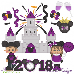 Magical New Year Exclusive SVG Cutting Files + Clipart