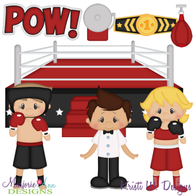 Boxing SVG Cutting Files Includes Clipart