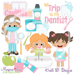 No Cavities-Girls SVG Cutting Files Includes Clipart