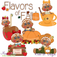 Flavors Of Fall SVG Cutting Files Includes Clipart