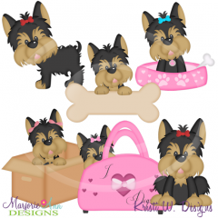 My Best Friend-Yorkie SVG Cutting Files Includes Clipart