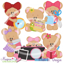 Honey Loves Scrapbooking SVG Cutting Files Includes Clipart