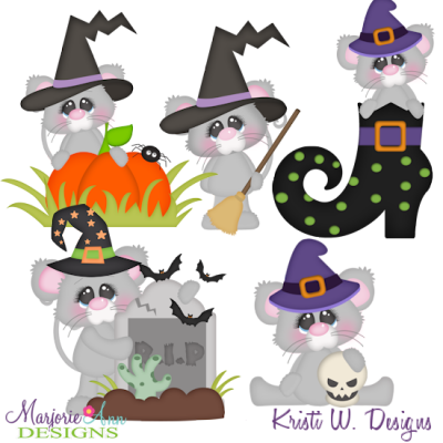 Witchy Mice Exclusive SVG Cutting Files + Clipart