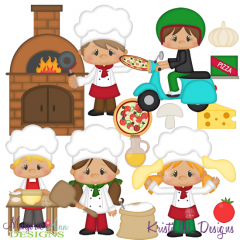 Pizza Parlor SVG Cutting Files Includes Clipart