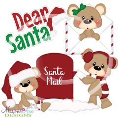 Franklin & Frannie Letters To Santa SVG Cutting Files + Clipart