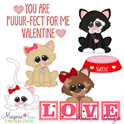 You Are Puuurfect For Me SVG Cutting Files Includes Clipart