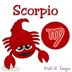 Zodiac Friends~Scorpio SVG Cutting Files + Clipart