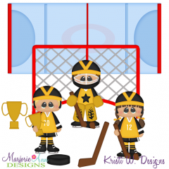 Hockey Kids Exclusive SVG Cutting Files Includes Clipart