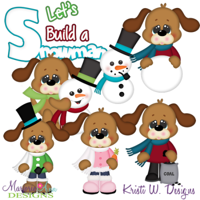 Winter Fun Dogs SVG Cutting Files + Clipart
