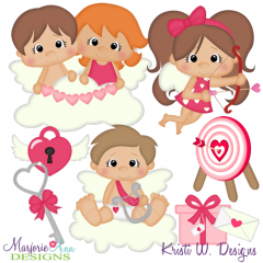 Cupid SVG Cutting Files + Clipart