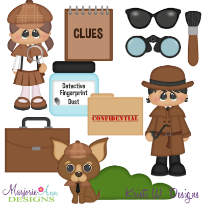 When I Grow Up~Detective Two SVG Cutting Files+Clipart