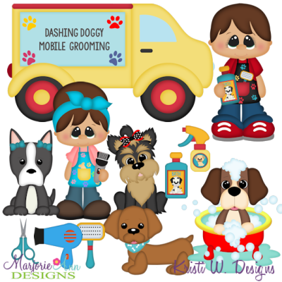 When I Grow Up~Dog Groomer Cutting Files + Clipart
