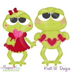 Toadally In Love Cutting Files-Includes Clipart