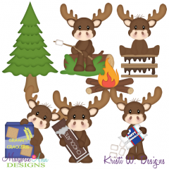 Campfires & Smore's SVG Cutting Files Includes Clipart