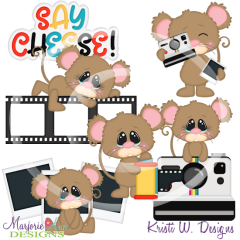 Say Cheese SVG Cutting Files Includes Clipart