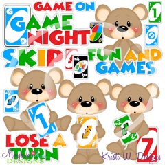 Franklin Game Night SVG Cutting Files/Paper Piecing + Clipart