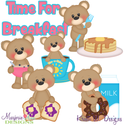 Brighton Bear-Time For Breakfast Exclusive SVG Cutting Files