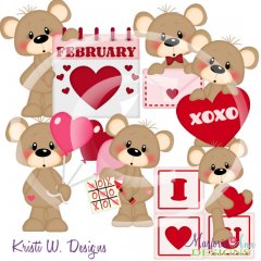 Franklin XOXO Valentine SVG Cutting Files/Paper Piecing +Clipart