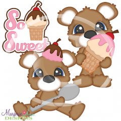 So Sweet Bears SVG Cutting Files/Paper Piecing + Clipart