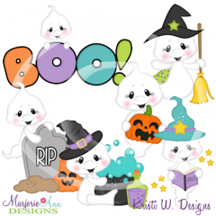 Boo SVG Cutting Files Includes Clipart