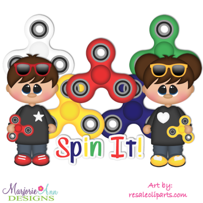 Spin It Exclusive SVG Cutting Files Includes Clipart