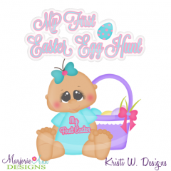 My First Easter Egg Hunt Cutting Files-Includes Clipart