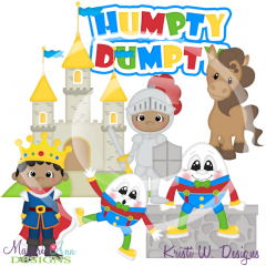 Humpty Dumpty 2 Dark SkinSVG Cutting Files/Paper Piecing+Clipart