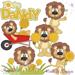 You're Dandy-Lions SVG Cutting Files + Clipart