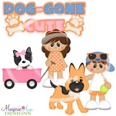 Dog-gone Cute SVG Cutting Files + Clipart