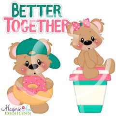 Benny & Belinda Better Together-Coffee & Donuts SVG Cut Files