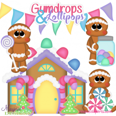 Gumdrops & Lollipops Exclusive SVG Cutting Files + Clipart
