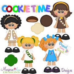 Cookie Time Exclusive SVG Cutting Files Includes Clipart