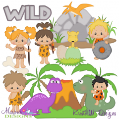 Prehistoric Times SVG Cutting Files Includes Clipart
