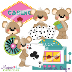 Franklin At The Casino SVG Cutting Files Includes Clipart