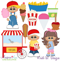 Fair Food SVG Cutting Files Includes Clipart