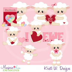 I Love Ewe Cutting Files Includes Clipart