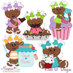Sugar Angels SVG Cutting Files Includes Clipart